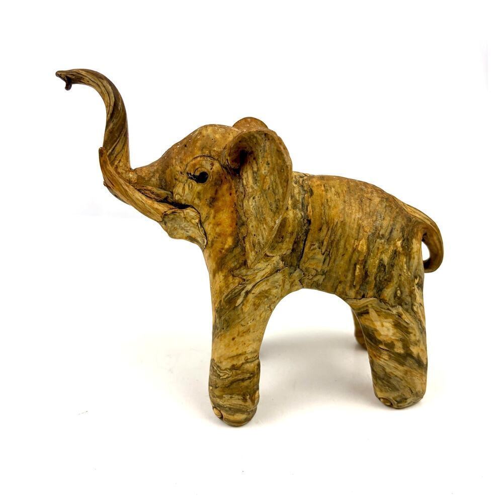 VTG Crushed Oyster Shell Elephant Figurine‎